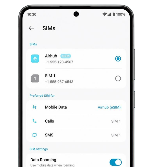 Complete your Android eSIM setup