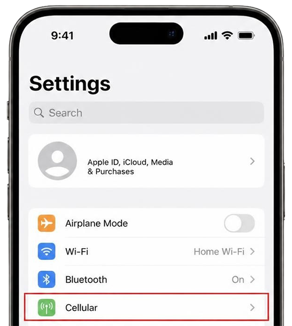 Connect your iPhone to Wi-Fi